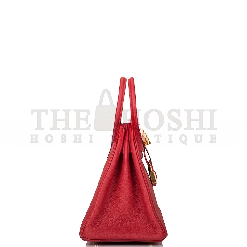 H**me5 BIRKIN 25 TOGO ROUGE CASAQUE GOLD HARDWARE (25*20*13cm) Master Quality